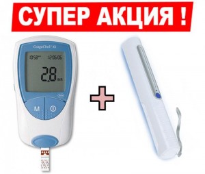 Акция Коагулометр CoaguChek XS (Коагучек) + Дезлайт